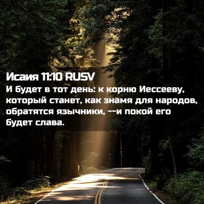 Picture 02 - Исаия 11:10 RUSV - И будет в тот день: к корню - Bible Verse Picture