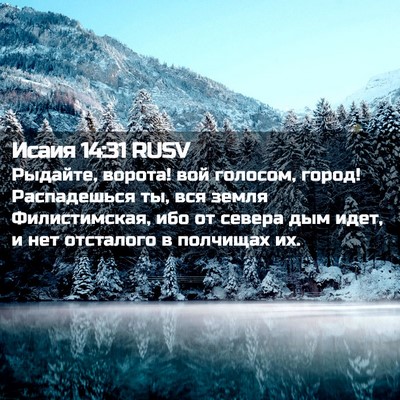 Picture 02 - Исаия 14:31 RUSV - Рыдайте, ворота! вой - Bible Verse Picture