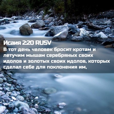 Picture 02 - Исаия 2:20 RUSV - В тот день человек бросит - Bible Verse Picture
