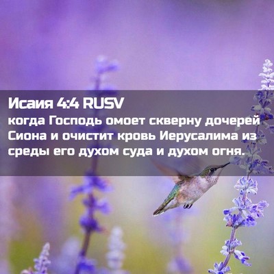Picture 02 - Исаия 4:4 RUSV - когда Господь омоет - Bible Verse Picture