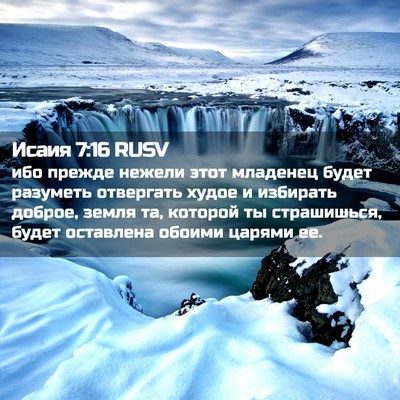 Picture 02 - Исаия 7:16 RUSV - ибо прежде нежели этот - Bible Verse Picture