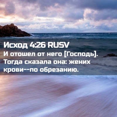 Picture 02 - Исход 4:26 RUSV - И отошел от него [Господь]. - Bible Verse Picture