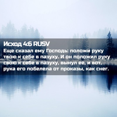 Picture 02 - Исход 4:6 RUSV - Еще сказал ему Господь: - Bible Verse Picture