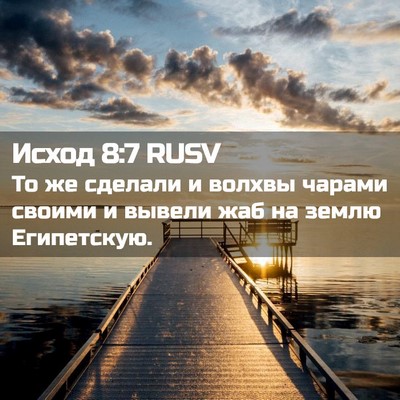 Picture 02 - Исход 8:7 RUSV - То же сделали и волхвы - Bible Verse Picture