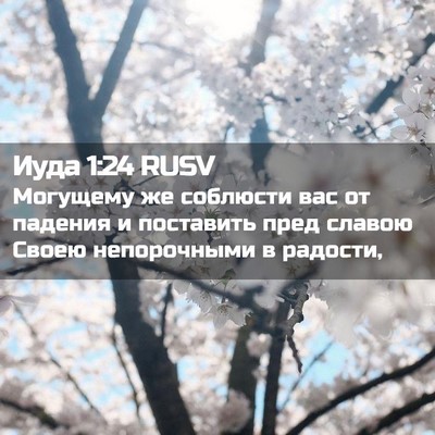 Picture 02 - Иуда 1:24 RUSV - Могущему же соблюсти вас - Bible Verse Picture