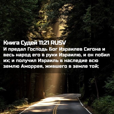 Picture 02 - Книга Судей 11:21 RUSV - И предал Господь Бог - Bible Verse Picture
