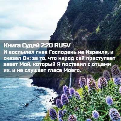Picture 02 - Книга Судей 2:20 RUSV - И воспылал гнев Господень - Bible Verse Picture