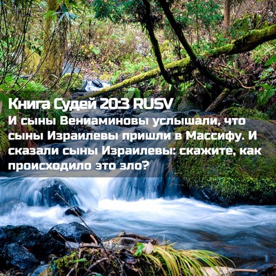 Picture 02 - Книга Судей 20:3 RUSV - И сыны Вениаминовы - Bible Verse Picture