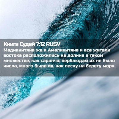 Picture 02 - Книга Судей 7:12 RUSV - Мадианитяне же и - Bible Verse Picture