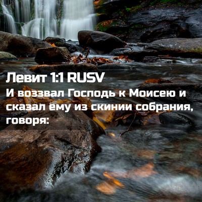 Picture 02 - Левит 1:1 RUSV - И воззвал Господь к Моисею - Bible Verse Picture