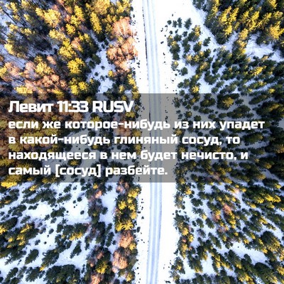 Picture 02 - Левит 11:33 RUSV - если же которое-нибудь из - Bible Verse Picture