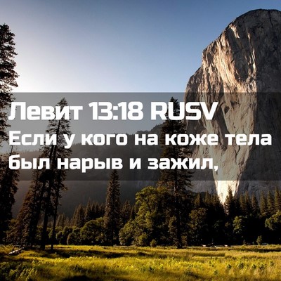 Picture 02 - Левит 13:18 RUSV - Если у кого на коже тела - Bible Verse Picture
