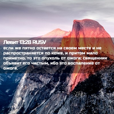 Picture 02 - Левит 13:28 RUSV - если же пятно остается на - Bible Verse Picture