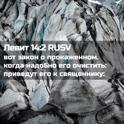 Picture 02 - Левит 14:2 RUSV - вот закон о прокаженном, - Bible Verse Picture
