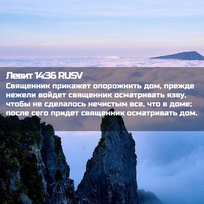Picture 02 - Левит 14:36 RUSV - Священник прикажет - Bible Verse Picture