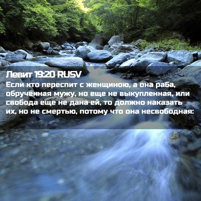 Picture 02 - Левит 19:20 RUSV - Если кто переспит с - Bible Verse Picture