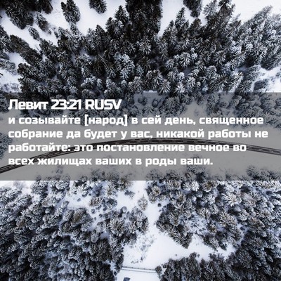 Picture 02 - Левит 23:21 RUSV - и созывайте [народ] в сей - Bible Verse Picture