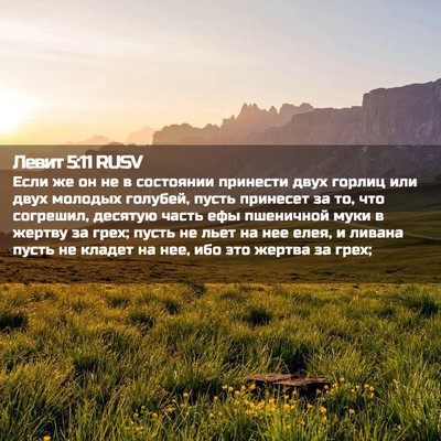 Picture 02 - Левит 5:11 RUSV - Если же он не в состоянии - Bible Verse Picture