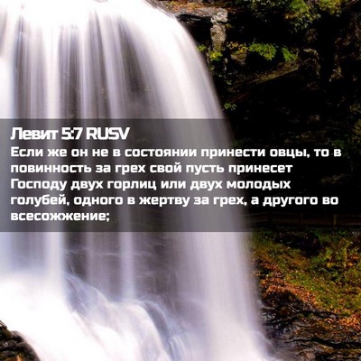 Picture 02 - Левит 5:7 RUSV - Если же он не в состоянии - Bible Verse Picture