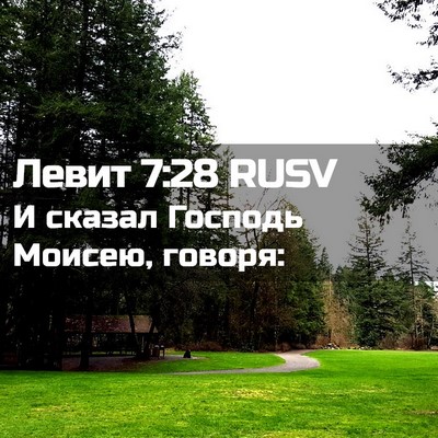 Picture 02 - Левит 7:28 RUSV - И сказал Господь Моисею, - Bible Verse Picture