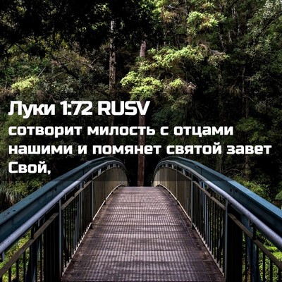 Picture 02 - Луки 1:72 RUSV - сотворит милость с отцами - Bible Verse Picture