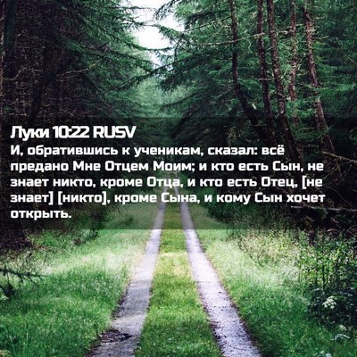 Picture 02 - Луки 10:22 RUSV - И, обратившись к ученикам, - Bible Verse Picture