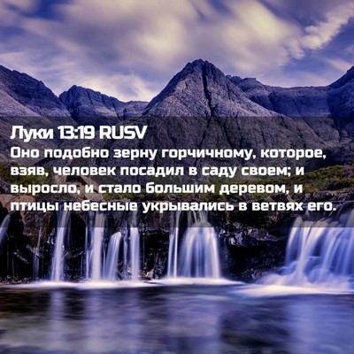 Picture 02 - Луки 13:19 RUSV - Оно подобно зерну - Bible Verse Picture