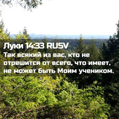 Picture 02 - Луки 14:33 RUSV - Так всякий из вас, кто не - Bible Verse Picture