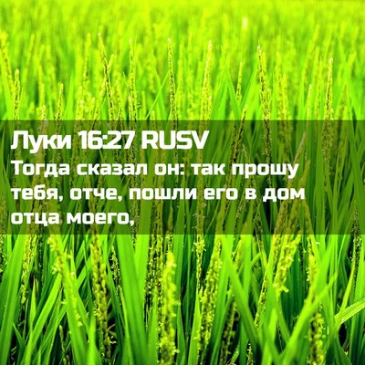Picture 02 - Луки 16:27 RUSV - Тогда сказал он: так прошу - Bible Verse Picture