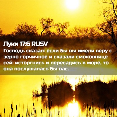 Picture 02 - Луки 17:6 RUSV - Господь сказал: если бы вы - Bible Verse Picture