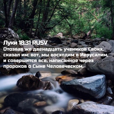 Picture 02 - Луки 18:31 RUSV - Отозвав же двенадцать - Bible Verse Picture
