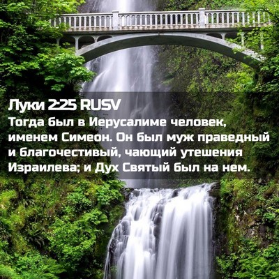 Picture 02 - Луки 2:25 RUSV - Тогда был в Иерусалиме - Bible Verse Picture