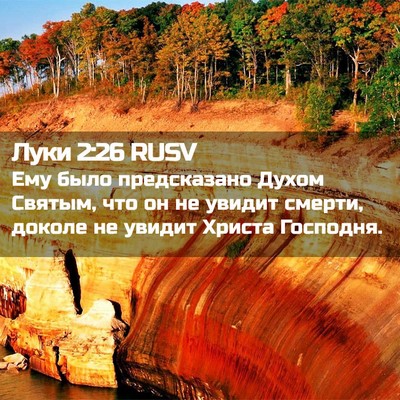 Picture 02 - Луки 2:26 RUSV - Ему было предсказано Духом - Bible Verse Picture