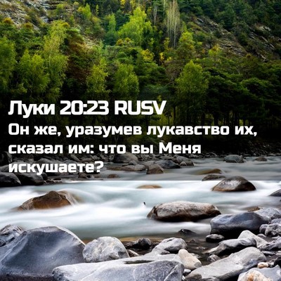 Picture 02 - Луки 20:23 RUSV - Он же, уразумев лукавство - Bible Verse Picture