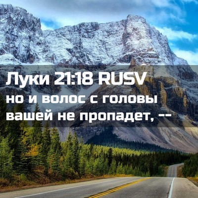 Picture 02 - Луки 21:18 RUSV - но и волос с головы вашей - Bible Verse Picture