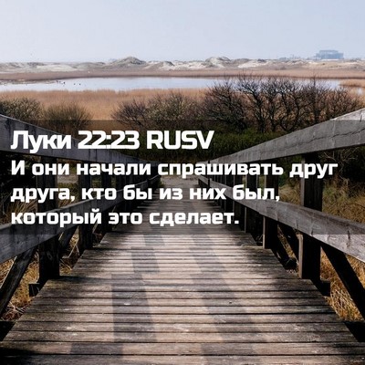 Picture 02 - Луки 22:23 RUSV - И они начали спрашивать - Bible Verse Picture