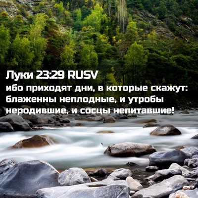 Picture 02 - Луки 23:29 RUSV - ибо приходят дни, в которые - Bible Verse Picture