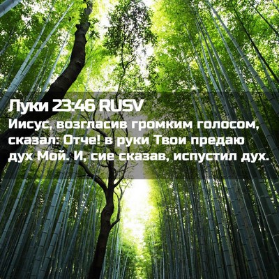 Picture 02 - Луки 23:46 RUSV - Иисус, возгласив громким - Bible Verse Picture