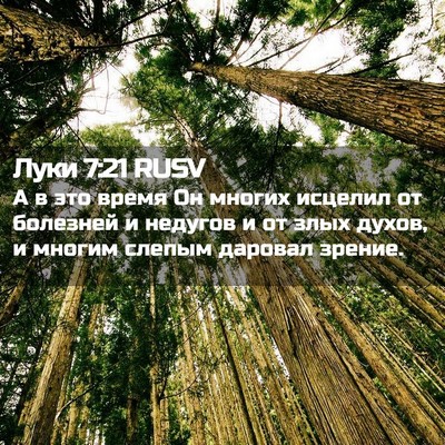 Picture 02 - Луки 7:21 RUSV - А в это время Он многих - Bible Verse Picture