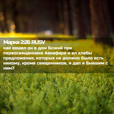 Picture 02 - Марка 2:26 RUSV - как вошел он в дом Божий - Bible Verse Picture