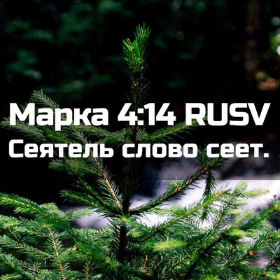 Picture 02 - Марка 4:14 RUSV - Сеятель слово - Bible Verse Picture