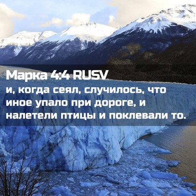 Picture 02 - Марка 4:4 RUSV - и, когда сеял, случилось, - Bible Verse Picture