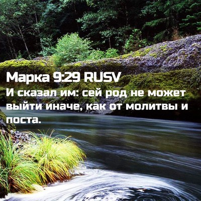 Picture 02 - Марка 9:29 RUSV - И сказал им: сей род не - Bible Verse Picture