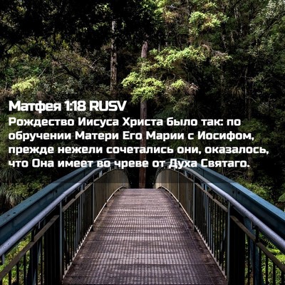 Picture 02 - Матфея 1:18 RUSV - Рождество Иисуса Христа - Bible Verse Picture