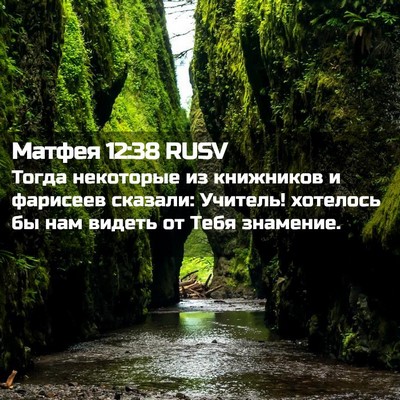 Picture 02 - Матфея 12:38 RUSV - Тогда некоторые из - Bible Verse Picture