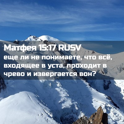 Picture 02 - Матфея 15:17 RUSV - еще ли не понимаете, что - Bible Verse Picture