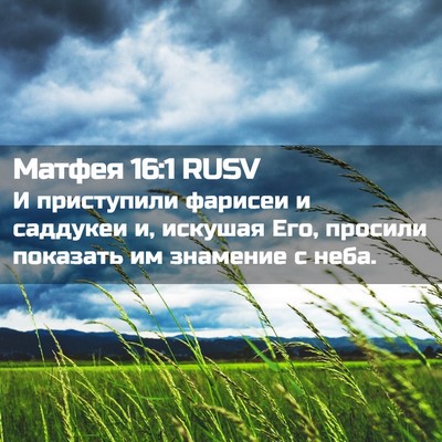 Picture 02 - Матфея 16:1 RUSV - И приступили фарисеи и - Bible Verse Picture