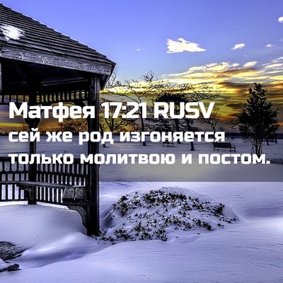 Picture 02 - Матфея 17:21 RUSV - сей же род изгоняется - Bible Verse Picture