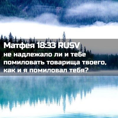 Picture 02 - Матфея 18:33 RUSV - не надлежало ли и тебе - Bible Verse Picture