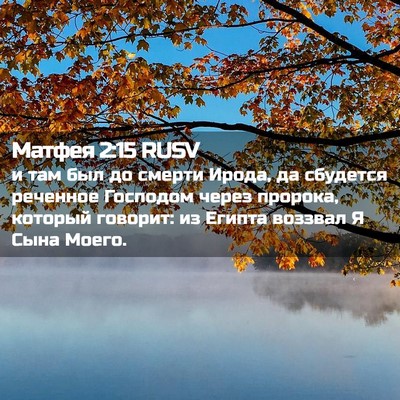 Picture 02 - Матфея 2:15 RUSV - и там был до смерти Ирода, - Bible Verse Picture